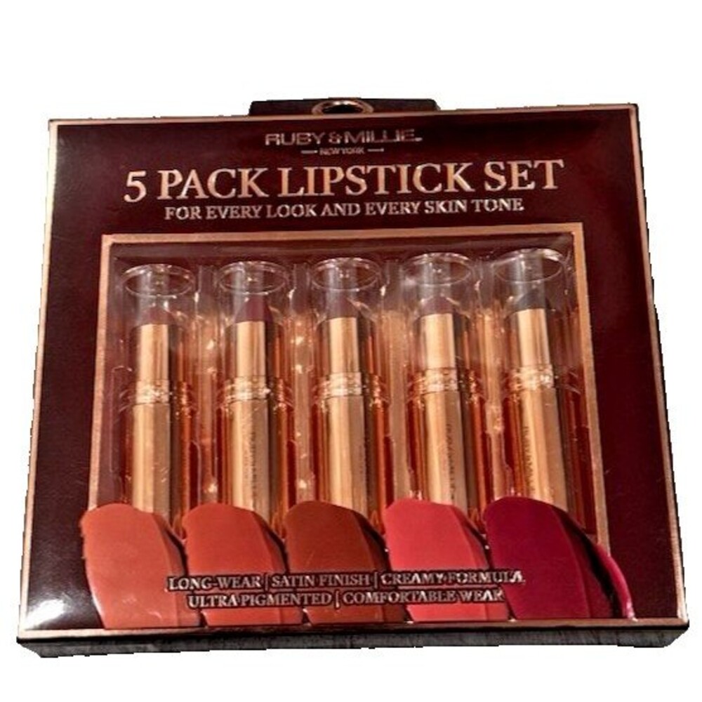 Ruby & Millie 5 Pack Lipstick Set